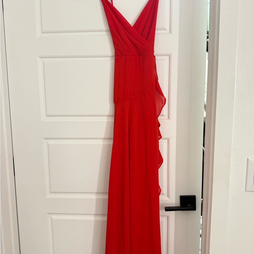 Astr Red Maxi Dress